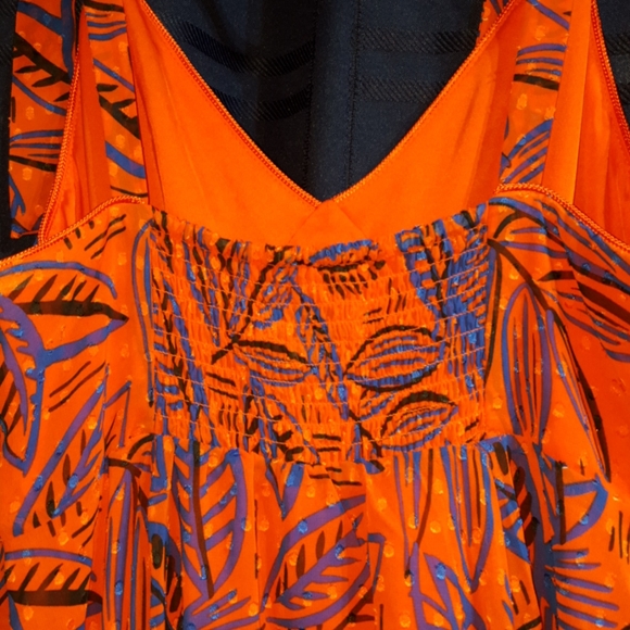 ALEXIS Tropical Leaf Asymmetrical Hem Dress - Picture 9 of 12